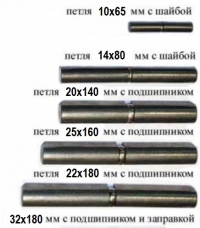 Каплевидные петли для ворот, дверей, калиток