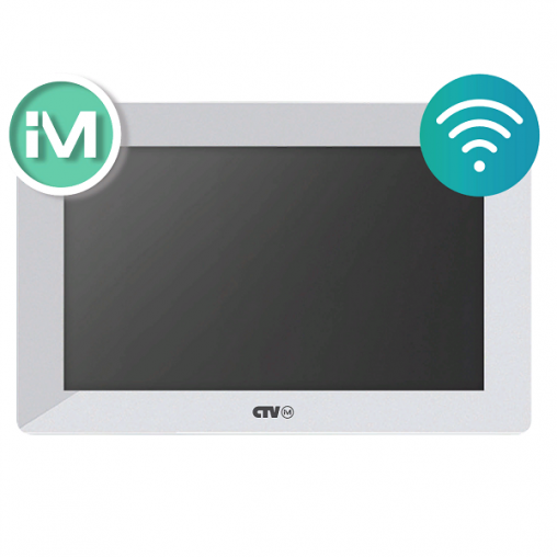 Монитор видеодомофона CTV-iM Cloud 7 черный/белый сенсорный