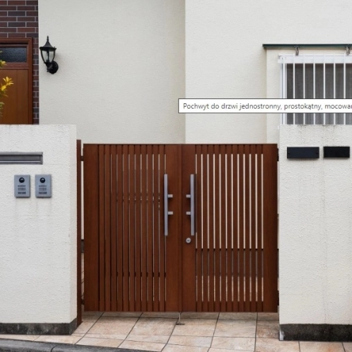 Ручка 650мм нержавеющая прямоугольная односторонняя