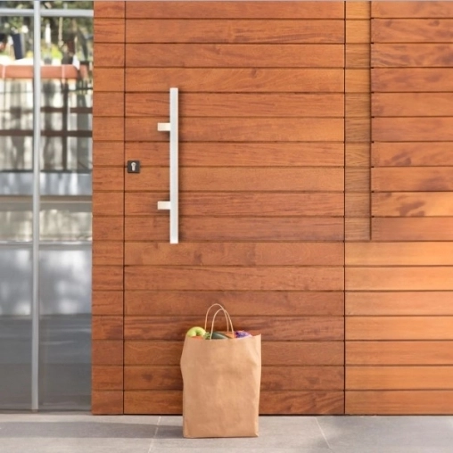 Ручка 650мм нержавеющая прямоугольная односторонняя