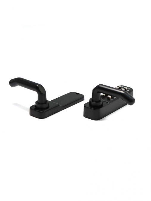 Замок для калитки дверей черного цвета кодовый врезной