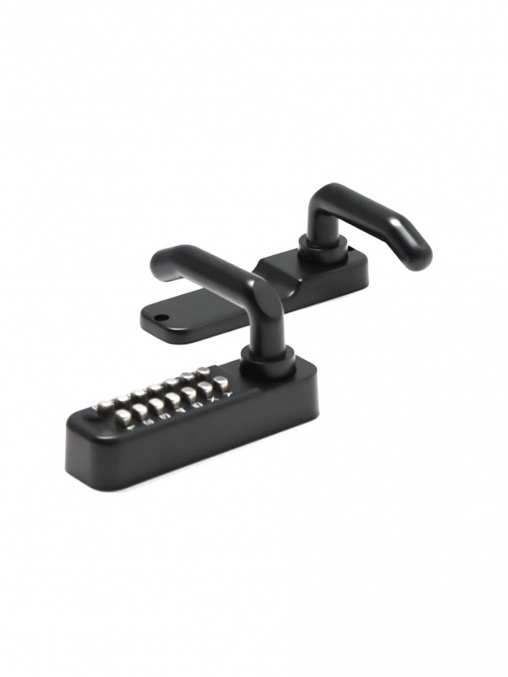 Замок для калитки дверей черного цвета кодовый врезной