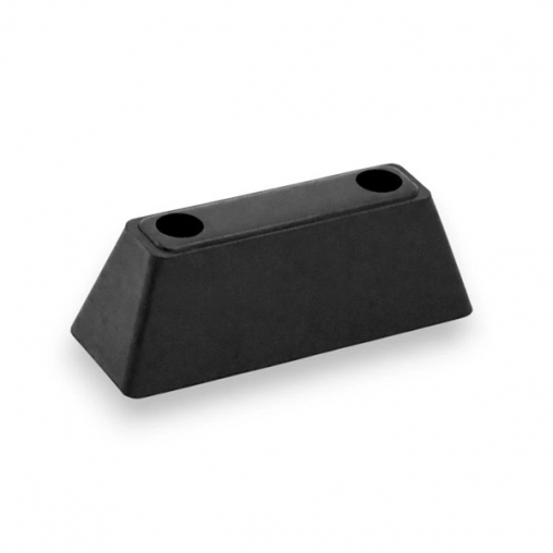 Отбойник резиновый для калитки и ворот, р-р 105х35х40 мм