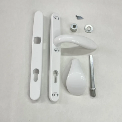 Ручка-ухват для калитки и ворот Евро-30 цвет-белый