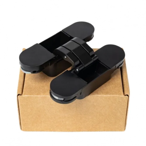 Петля дверная черного цвета универсальная скрытого монтажа