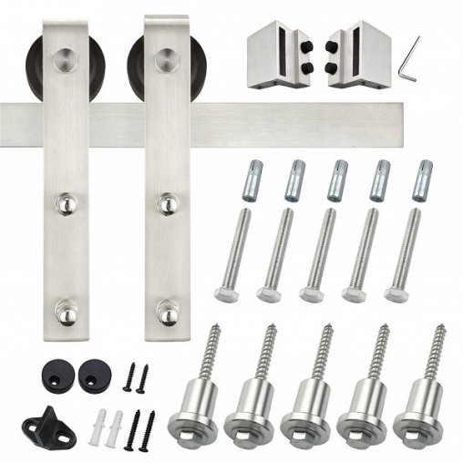 Амбарный механизм для раздвижных дверей в стиле LOFT из нержавеющей стали INOX