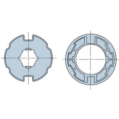 Адаптеры для вала NICE 78x(1-1.5) для внутривальной автоматики