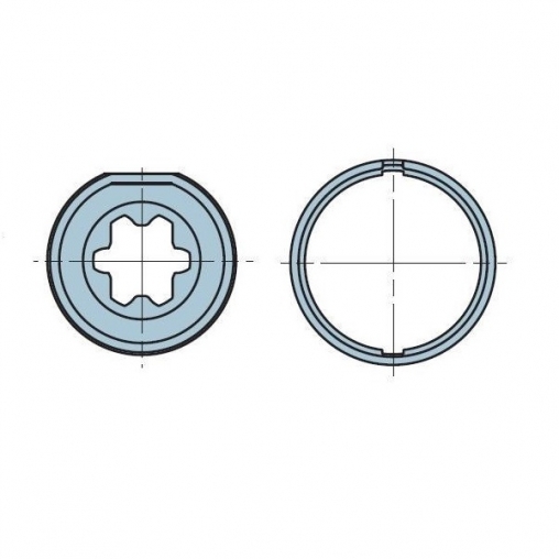 Адаптер для круглого вала 40мм для внутривальной автоматики