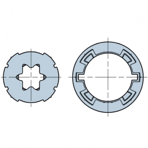 Адаптер NICE для вала для внутривальной автоматики
