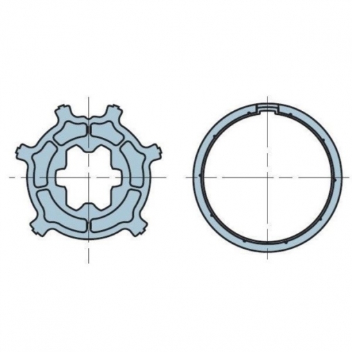 Адаптер NICE для вала 45x4 для внутривальной автоматики