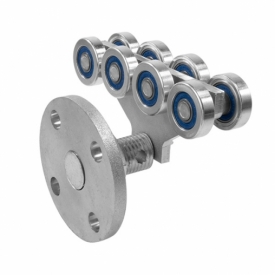Опора роликовая с боковым креплением ЭКО Ролтэк 005