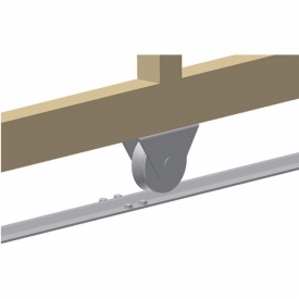 Колесо D80 V профиль с подшипником с внешним кронштейном диаметр 80 мм. Арт.412.80