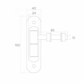 Петля регулировочная М12 под прикручивание, артикул 61.064