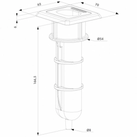 Фиксатор ригеля створок распашных ворот Locinox EGS
