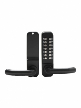 Замок для калитки дверей черного цвета кодовый врезной