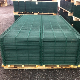 Забор из 3д сетки оцинкованной в полимере зеленого цвета, Размер 1,7х2,5 метра
