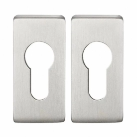 Накладки на цилиндр прямоугольные нержавеющая сталь