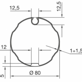 Адаптеры для вала NICE 78x(1-1.5) для внутривальной автоматики