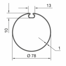 Адаптеры для вала NICE 78x(1-1.5) для внутривальной автоматики