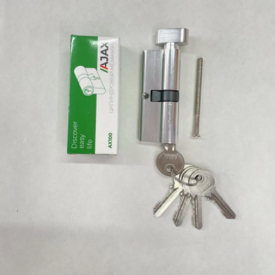 Цилиндр с ключами для замка, AJAX 100-60 ключ-барашек, цилиндровый механизм 60 для замка