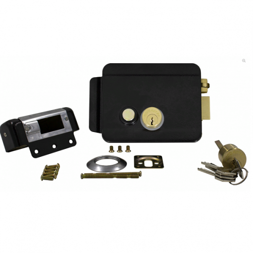 Электромеханический накладной замок AT-EL101B черный
