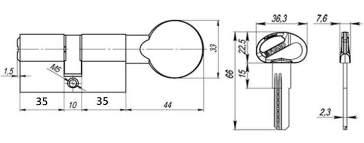 D PRO502 80 D PRO5002Knob80