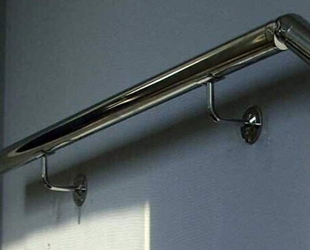 Держатель круглого поручня пристенный