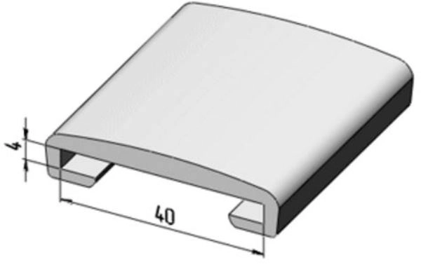 поручень пвх на полосу 40х4