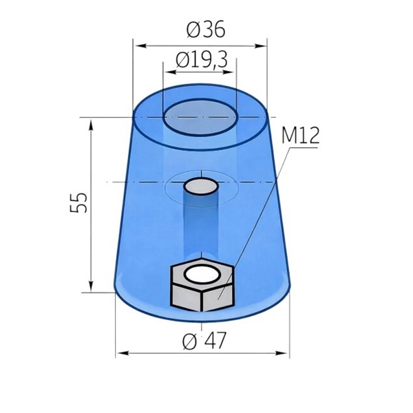 Отбойник резиновый для ворот арт 471 размеры