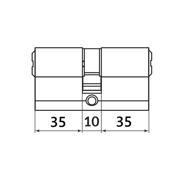 Цилиндровый Fuaro Фуаро механизм 200 ZA80