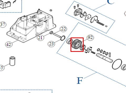 Шестерня передаточная PD1094A0000